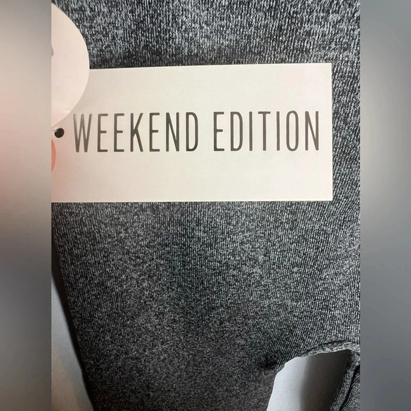 Weekend Edition Women’s Fleece Lined Leggings Size S/M NWT Gray - Picture 5 of 7